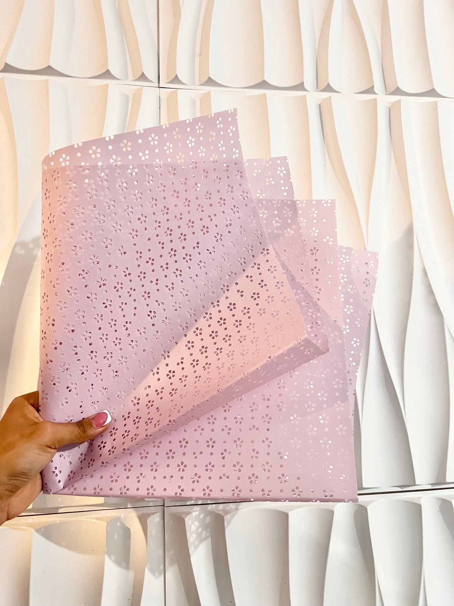 lavender papel picado