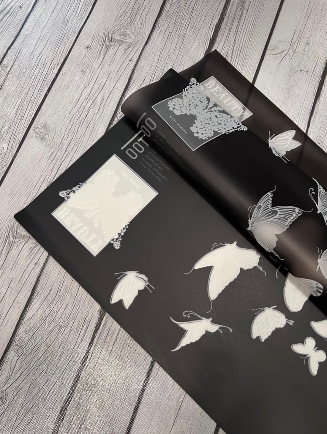 Black Butterfly Paper