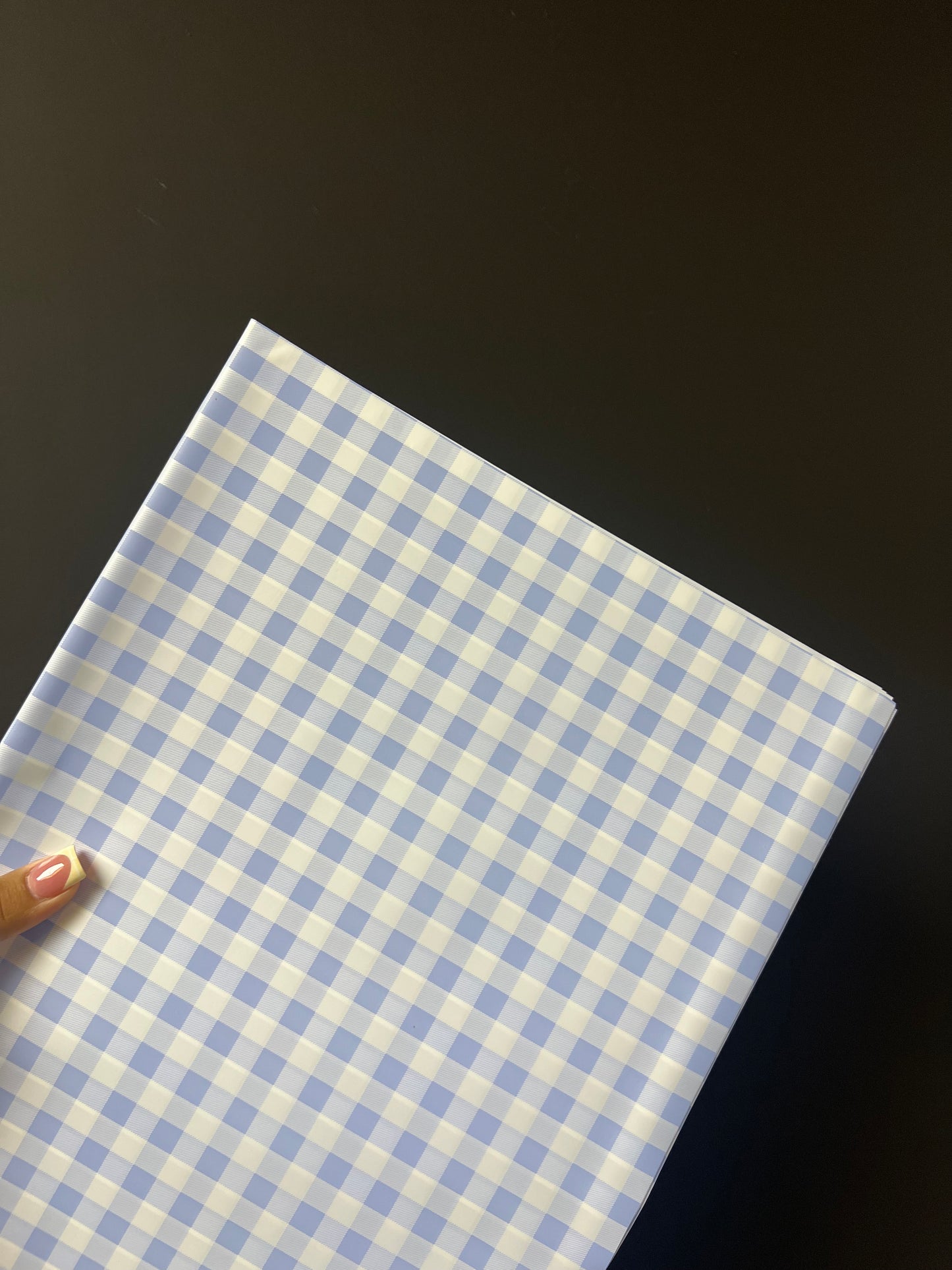 Light Blue Checkered