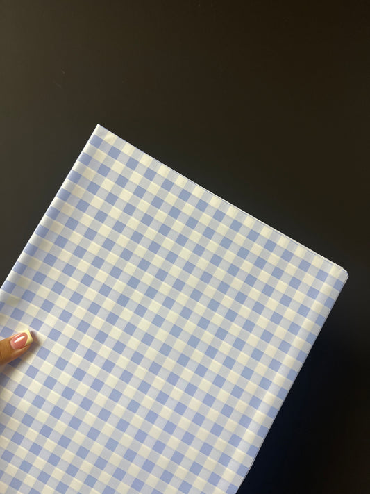 Light Blue Checkered