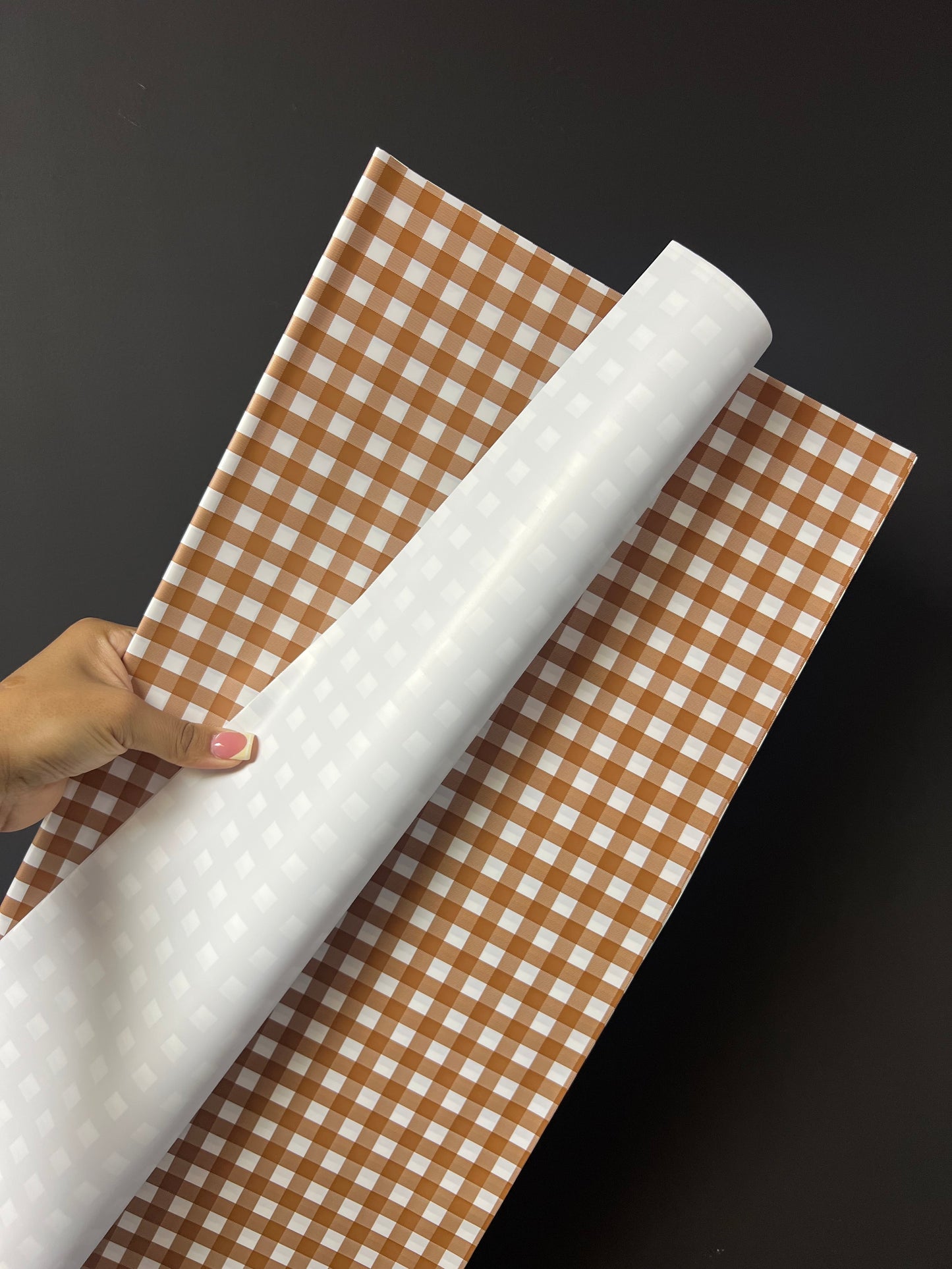 Brown Checkered