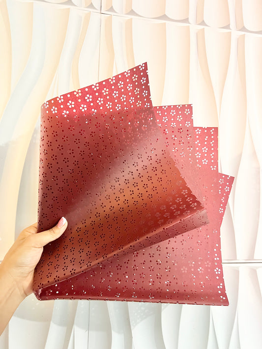 Maroon papel picado