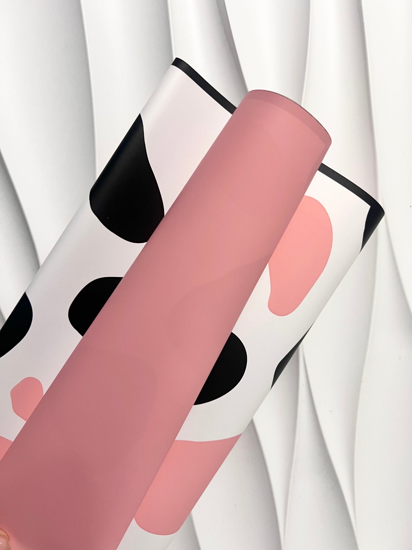 Pink Cow Print Paper