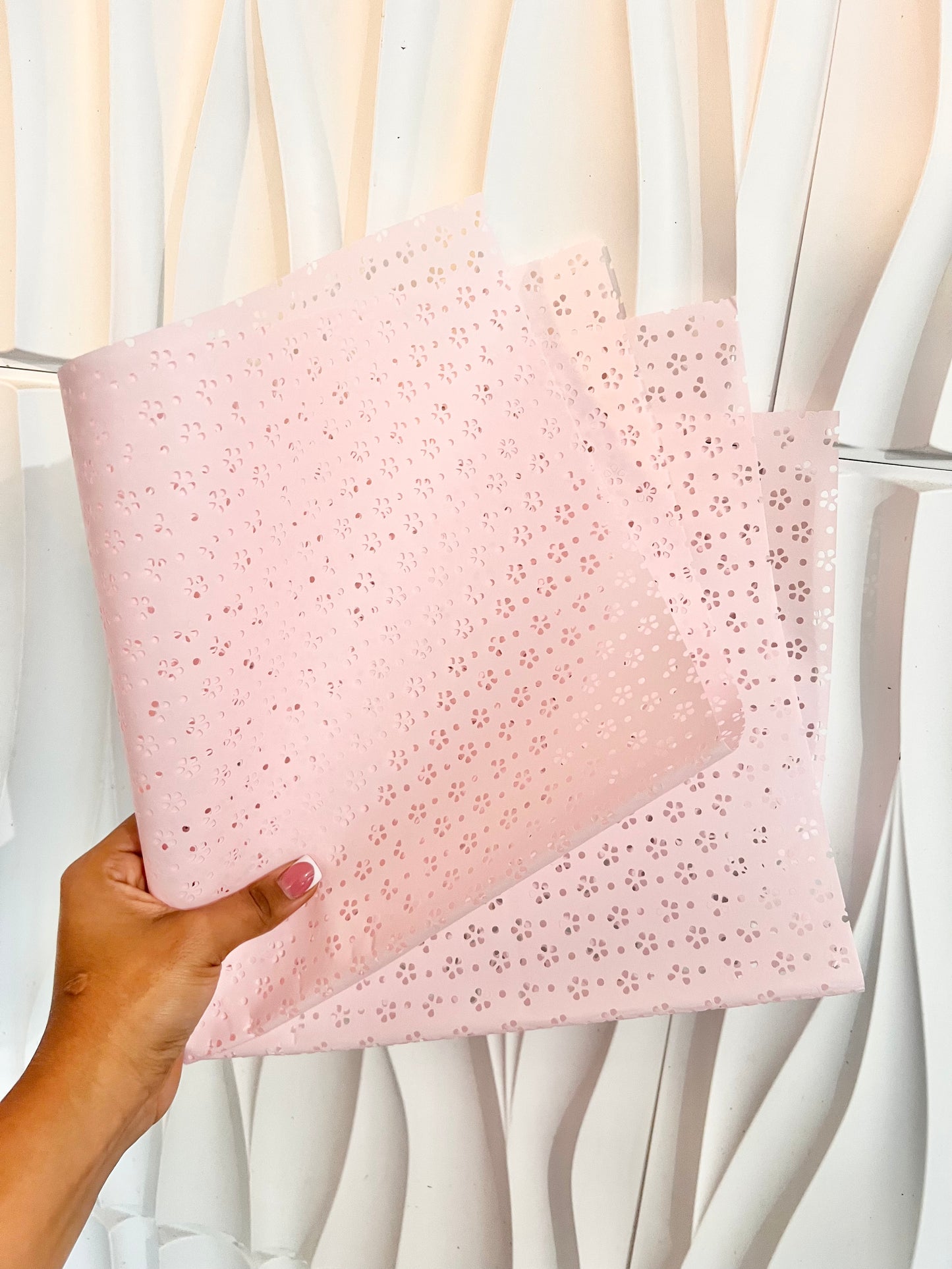 Pink papel picado
