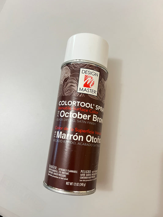 October brown floral spray