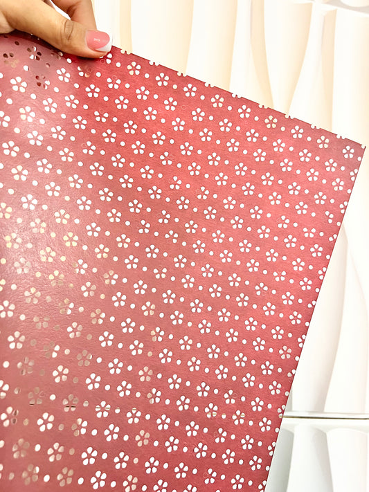 Maroon papel picado