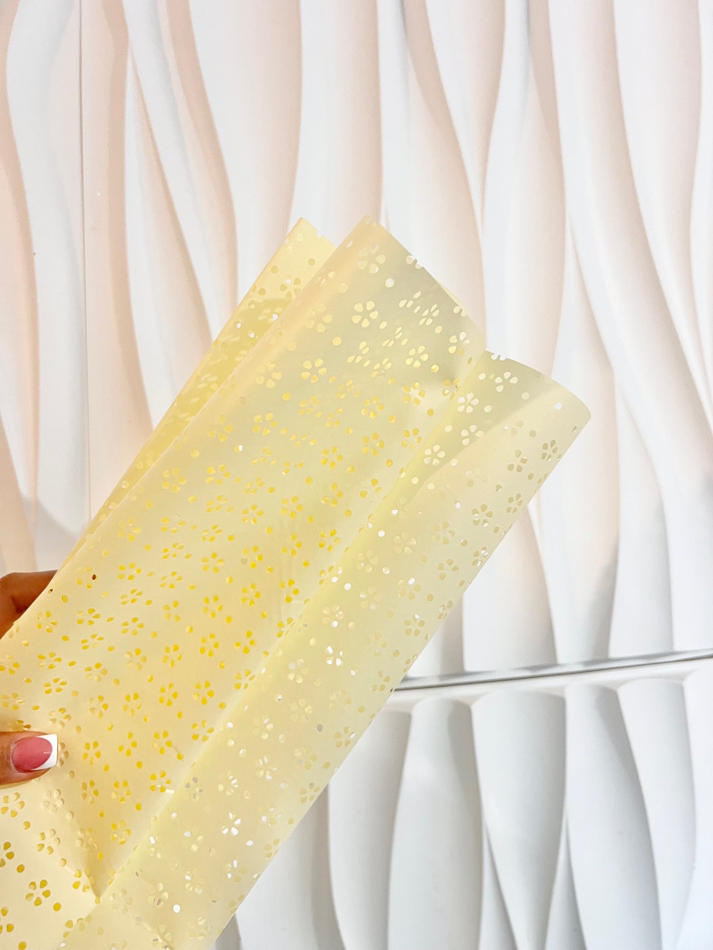 Yellow papel picado