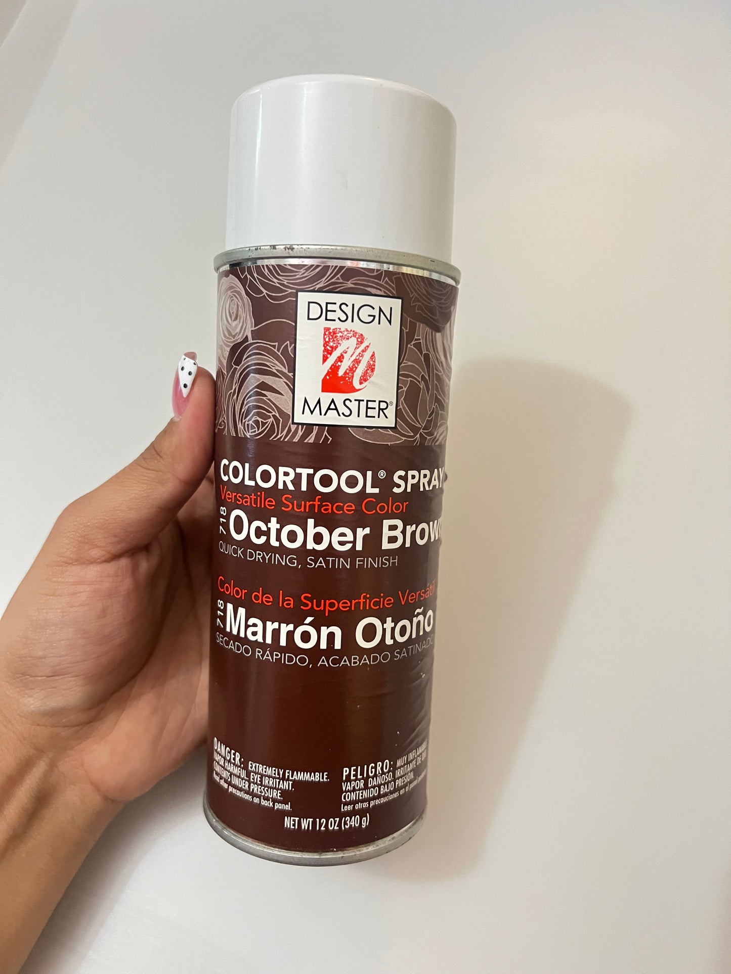 October brown floral spray