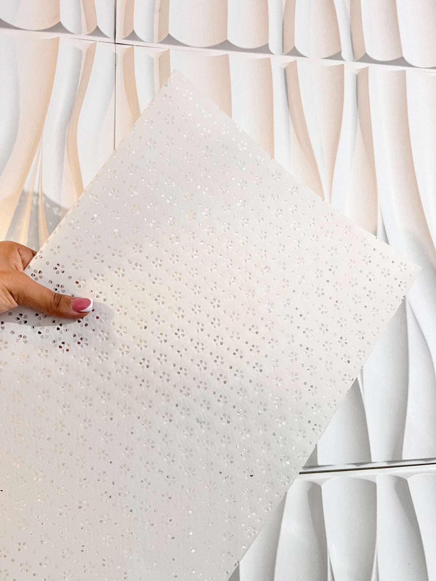 White papel picado