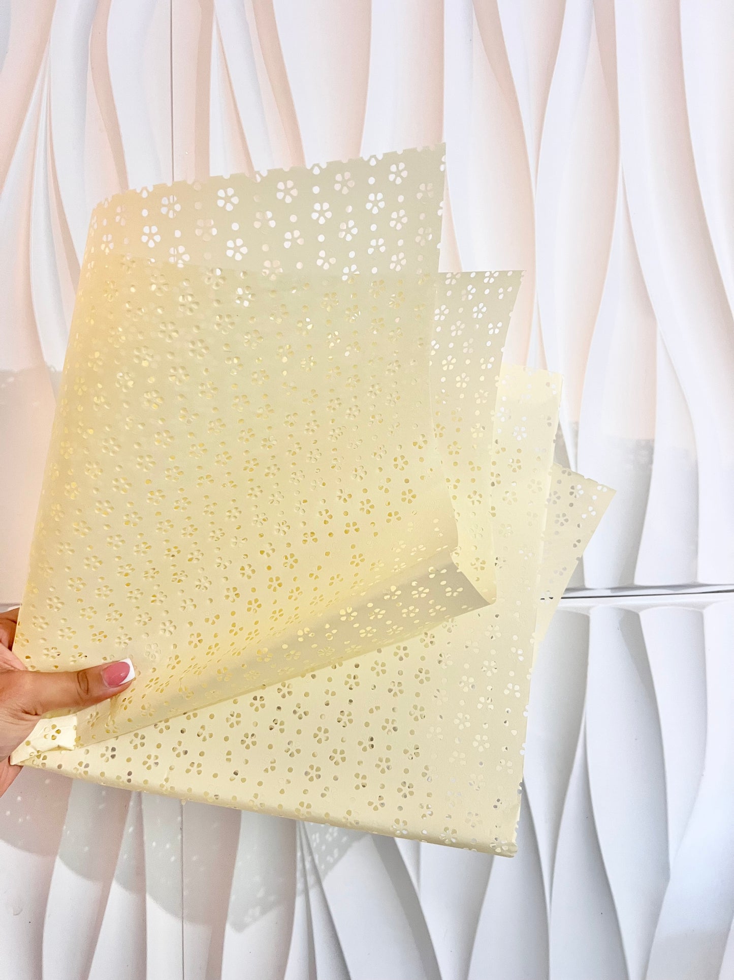 Yellow papel picado