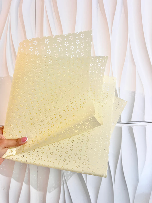 Yellow papel picado
