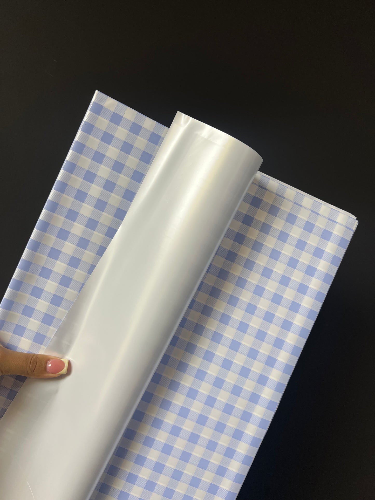 Light Blue Checkered