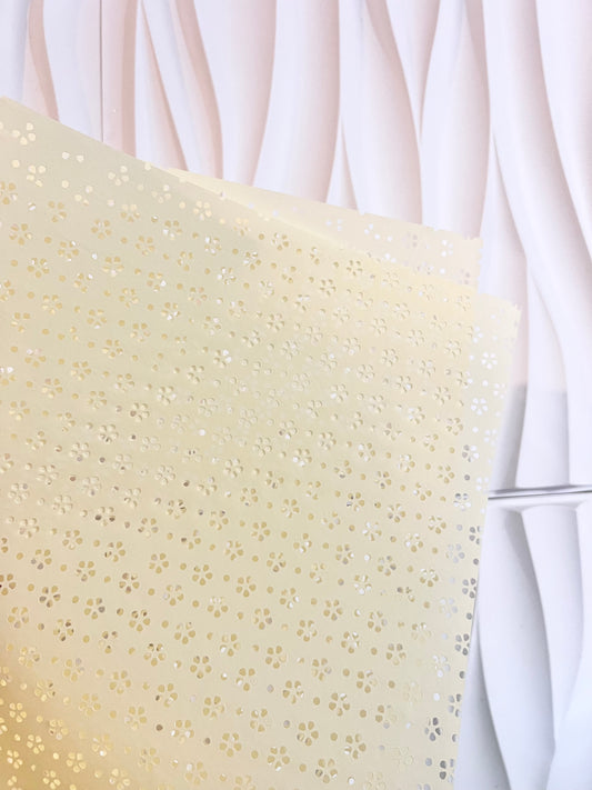 Yellow papel picado