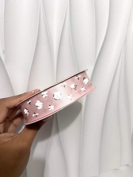 Pink LV Ribbon