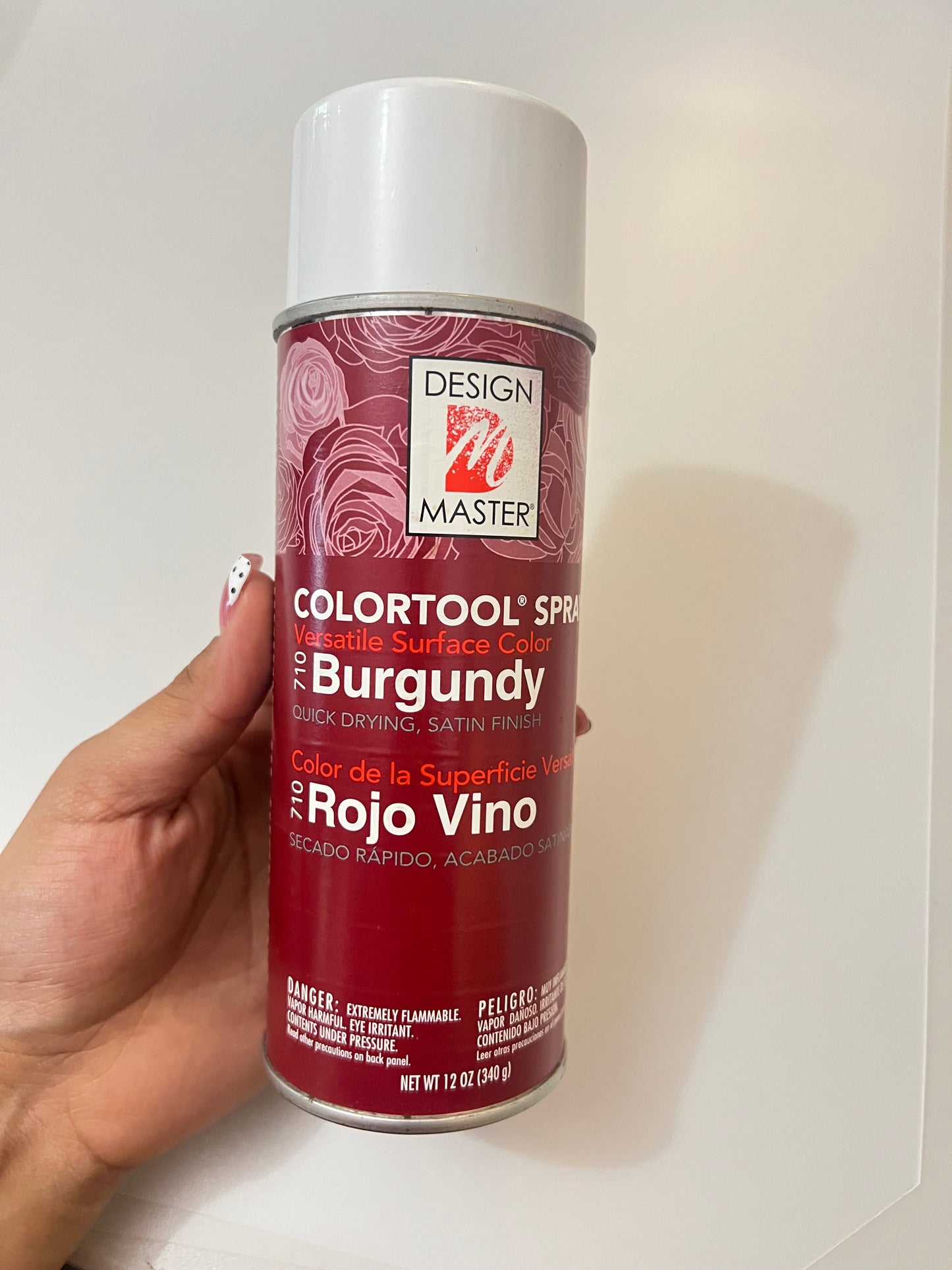 Burgundy floral spray