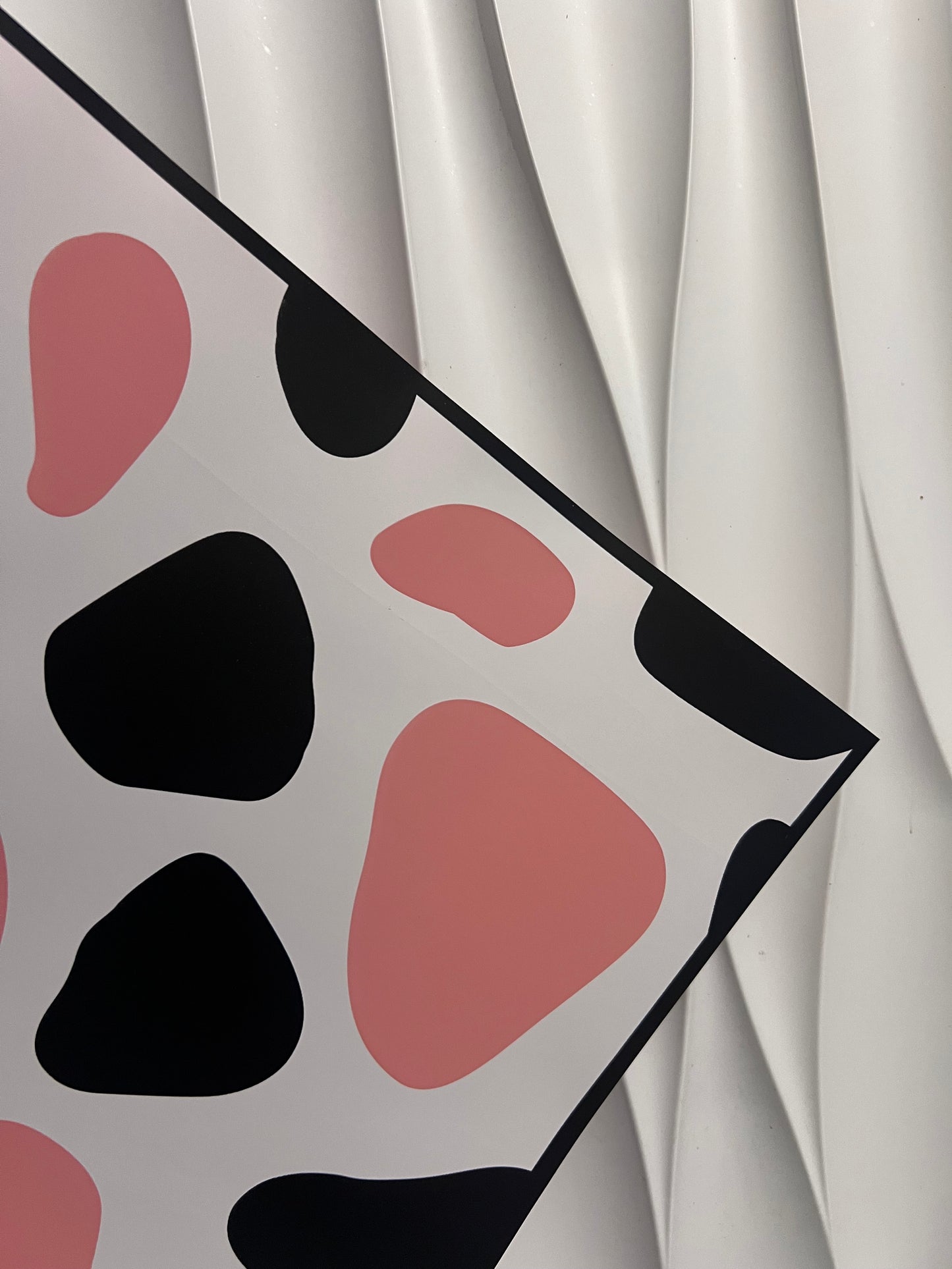 Pink Cow Print Paper