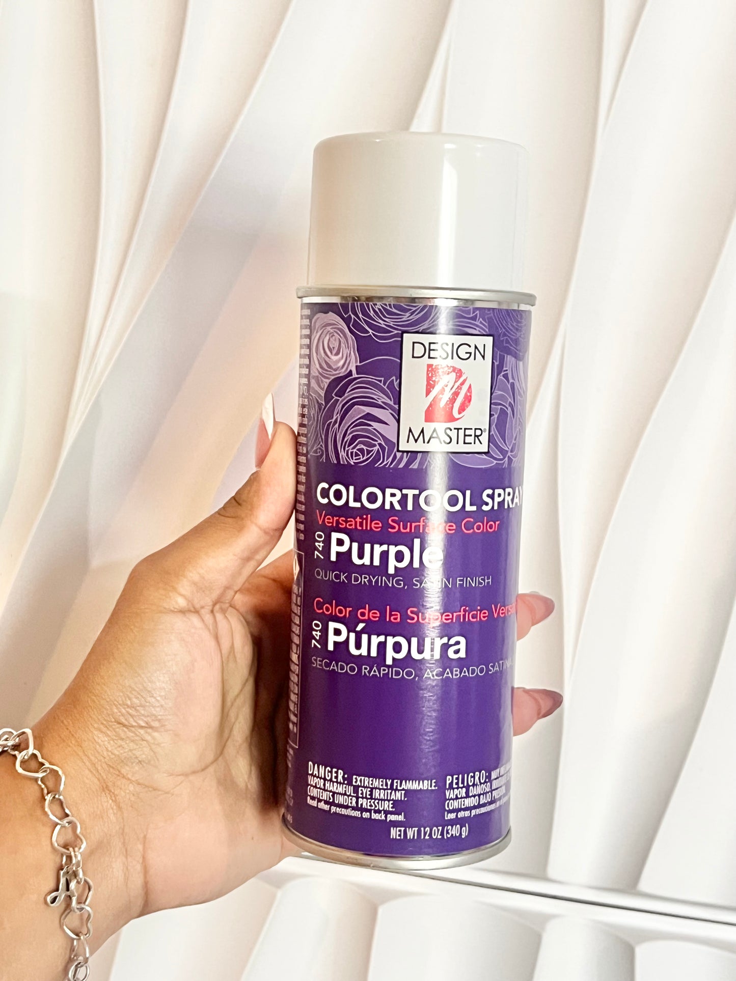 Purple floral spray