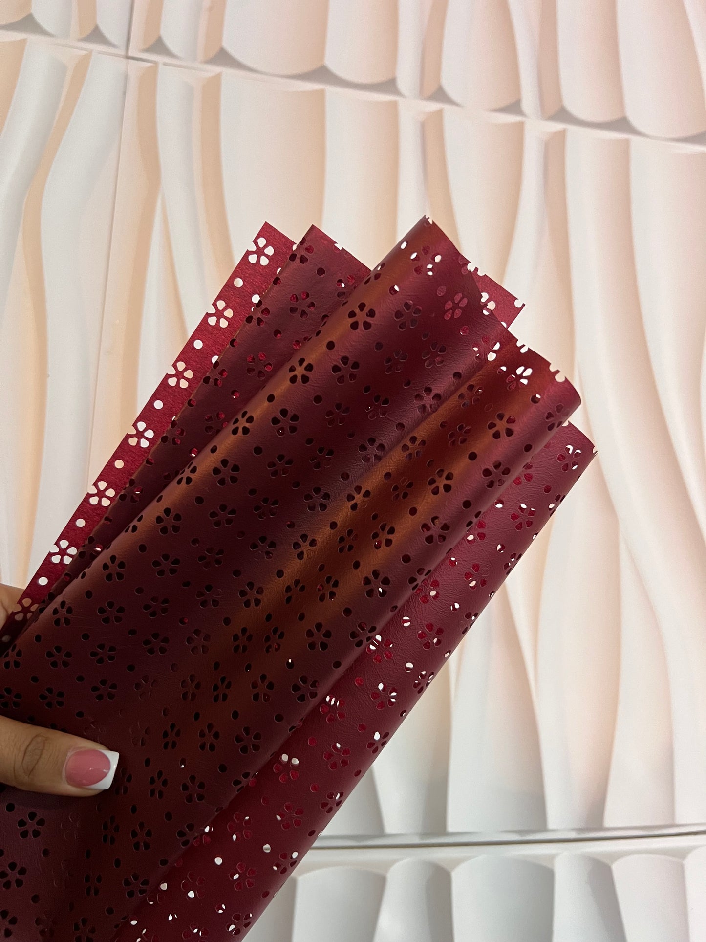 Maroon papel picado