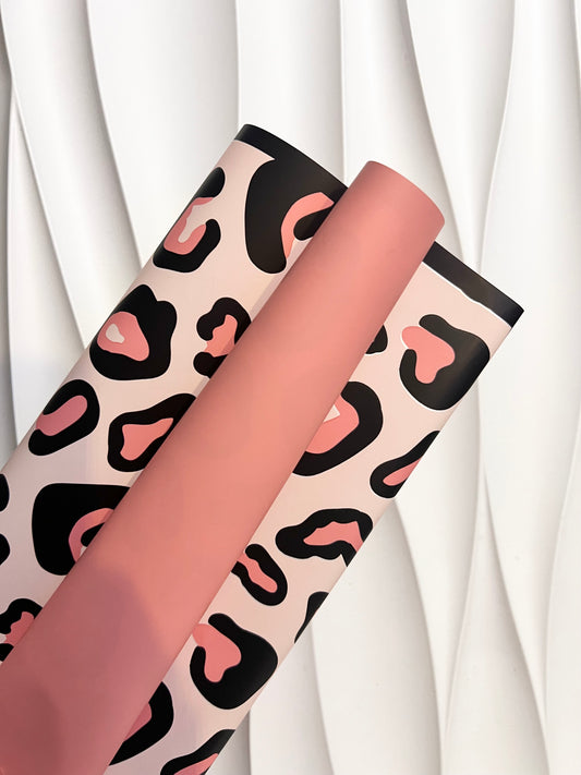Pink Leopard Paper