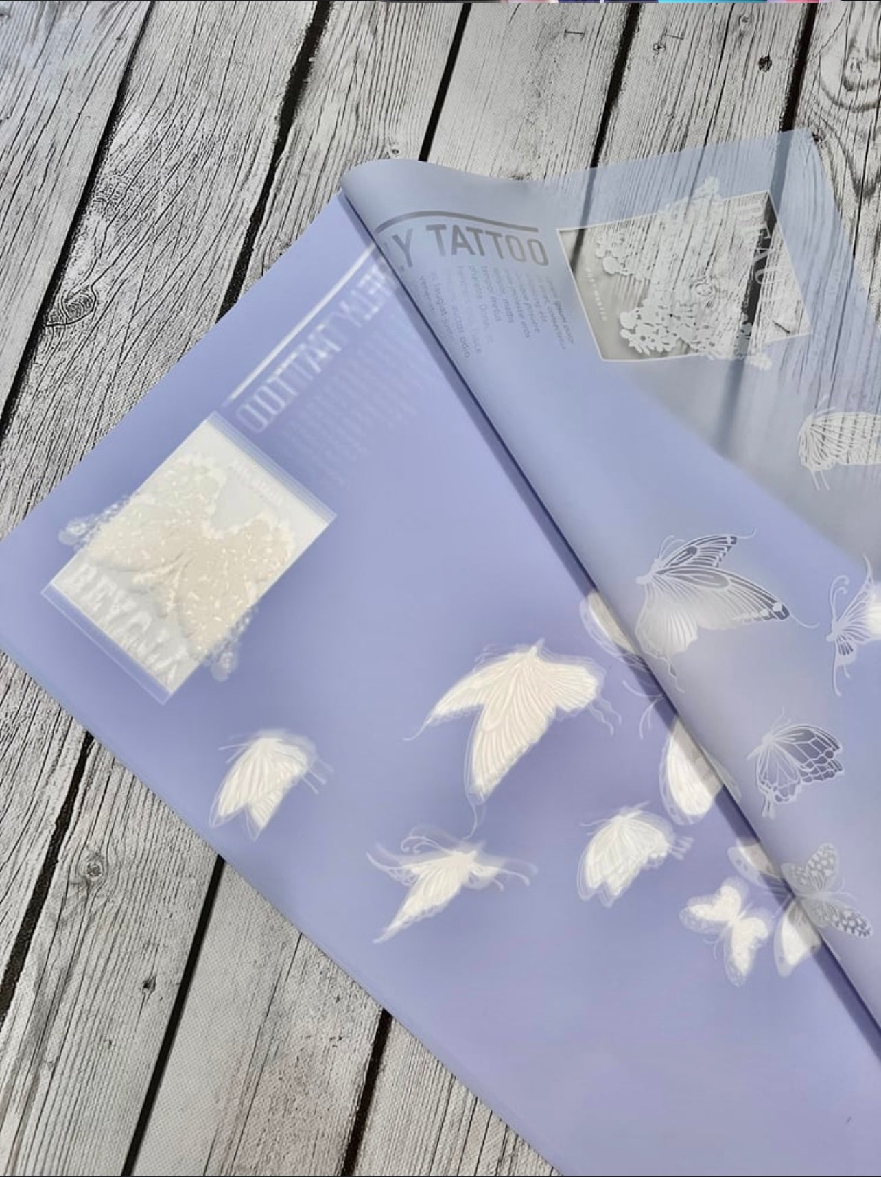 Lavender Butterfly Paper